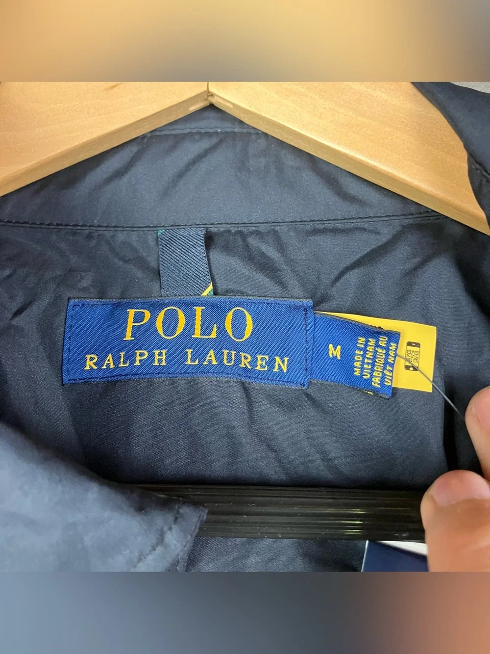 Polo Ralph Lauren Men's Size M Packable Commuter Windbreaker Jacket Full Zip NWD